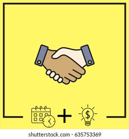 Line icon-   handshake