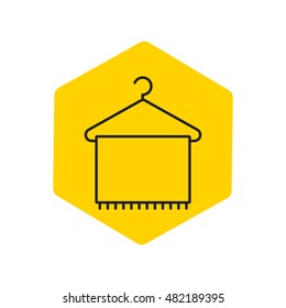 Line icon- Hanger with towe