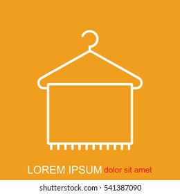 Line icon- Hanger with towe