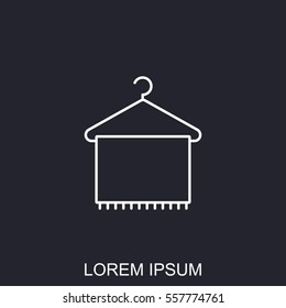 Line icon- Hanger with towe