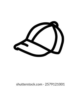 Line icon of a hat