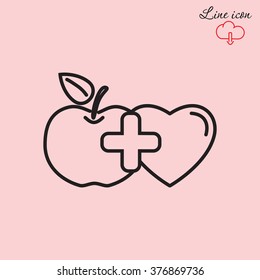Line icon- health