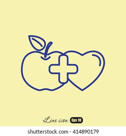 Line icon- health