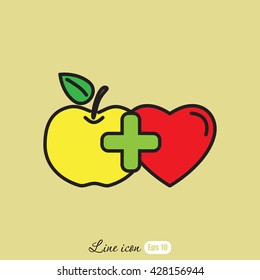 Line icon- health