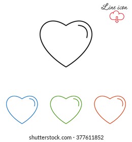 Line icon- heart
