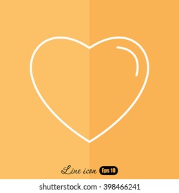 Line icon- heart