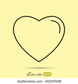 Line icon- heart