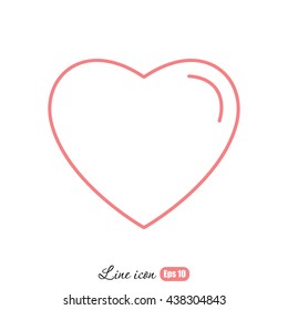 Line icon- heart