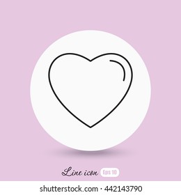 Line icon- heart