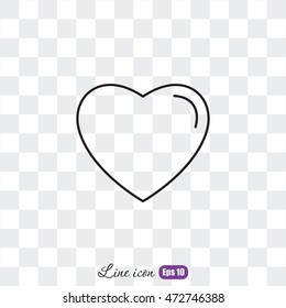 Line icon- heart