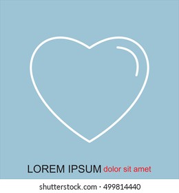 Line icon- heart