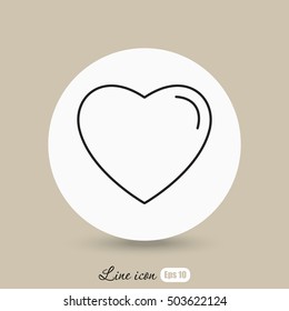 Line icon- heart