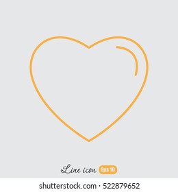 Line icon- heart