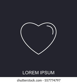 Line icon- heart