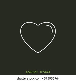 Line icon- heart