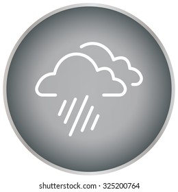 line icon of heavy rain
