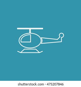 Line icon of Helicopter.