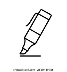 line icon Highlighter vector on white background
Vector line icon on white background