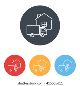 Line icon- home delivery