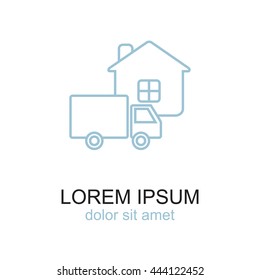 Line icon- home delivery
