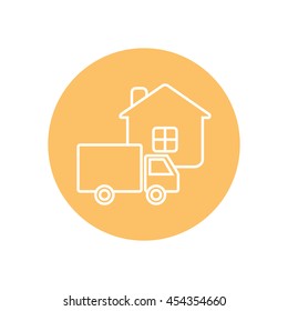 Line icon- home delivery