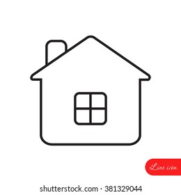 Line icon- house