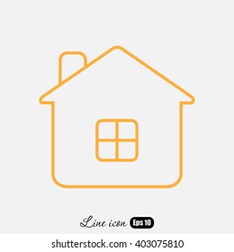 Line icon- house