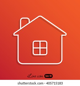Line icon- house