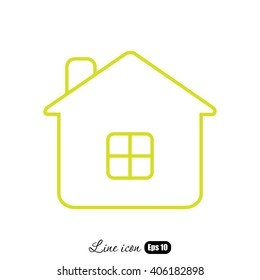 Line icon- house