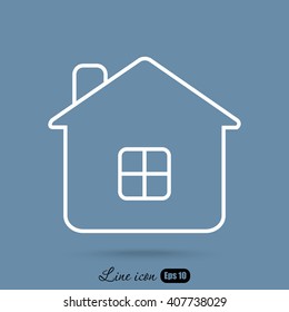 Line icon- house