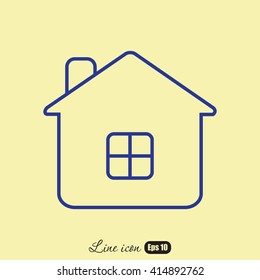 Line icon- house