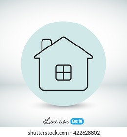 Line icon- house