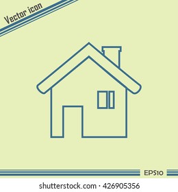 Line icon- house.