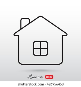 Line icon- house