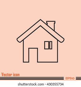 Line icon- house.