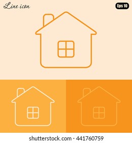Line icon- house