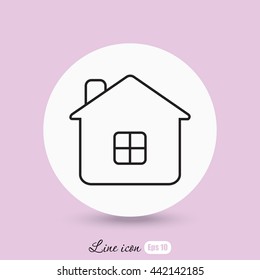 Line icon- house