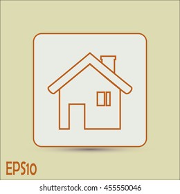 Line icon- house.