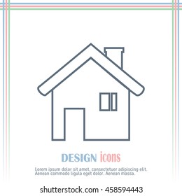 Line icon- house.