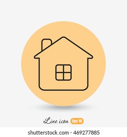 Line icon- house