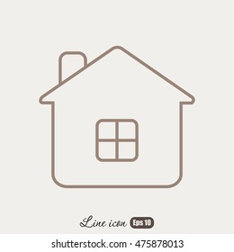 Line icon- house
