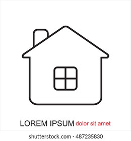 Line icon- house