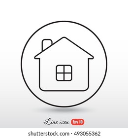 Line icon- house
