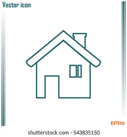 Line icon- house.