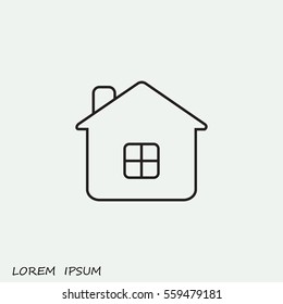 Line icon- house