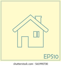 Line icon- house.