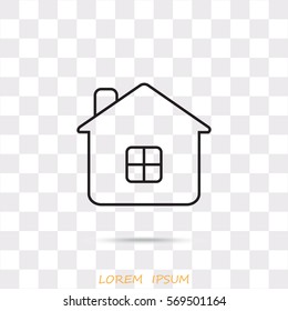 Line icon- house