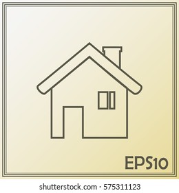 Line icon- house.