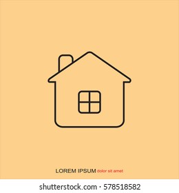 Line icon- house