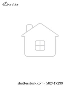 Line icon- house